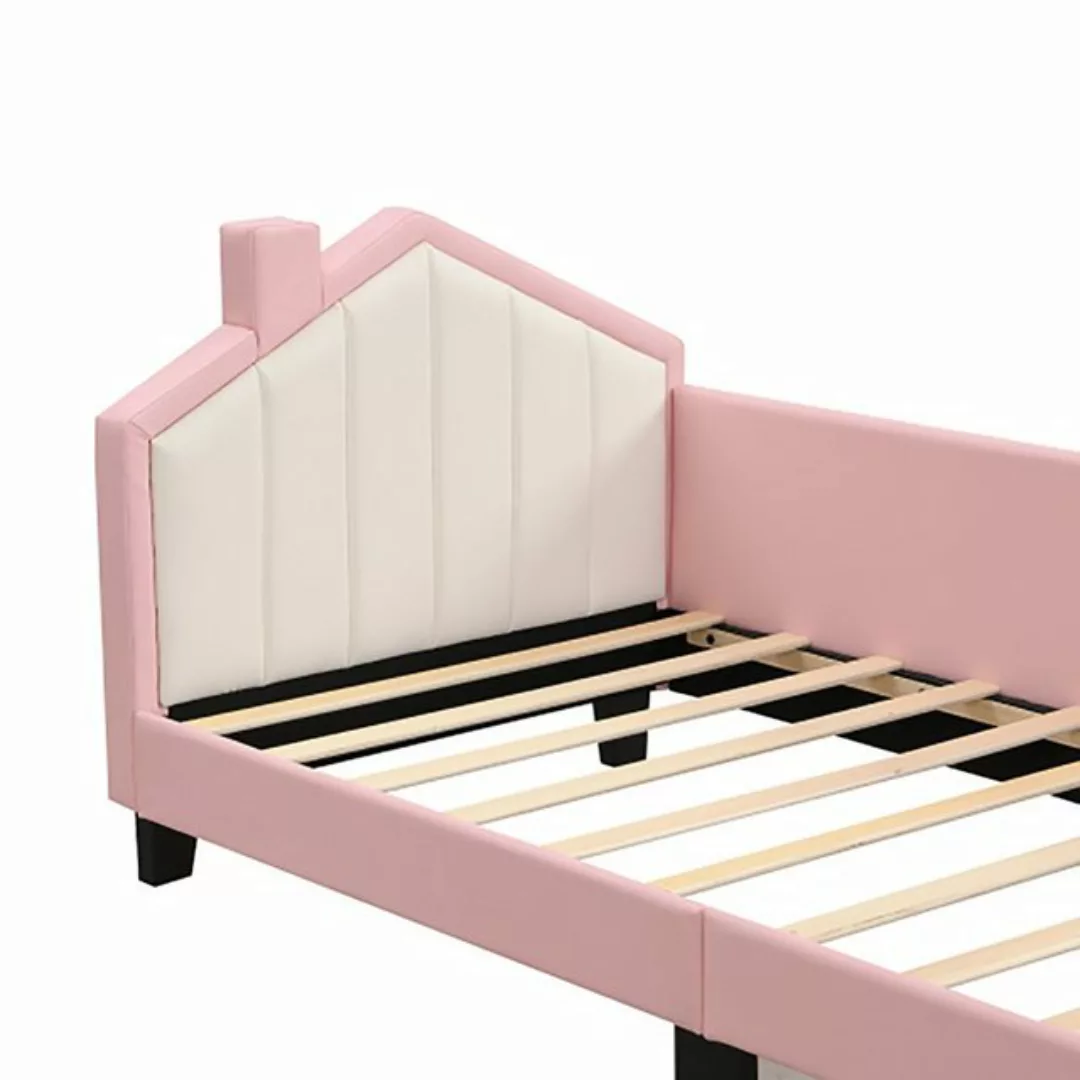 Sweiko Polsterbett, Schlafsofa mit Geländer, 90*200cm Kinderbett günstig online kaufen