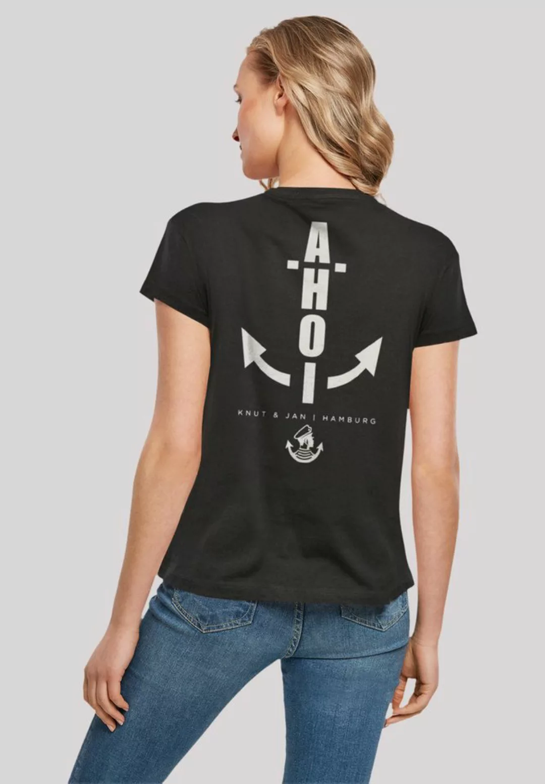 F4NT4STIC T-Shirt Ahoi Anker Knut & Jan Hamburg Print günstig online kaufen