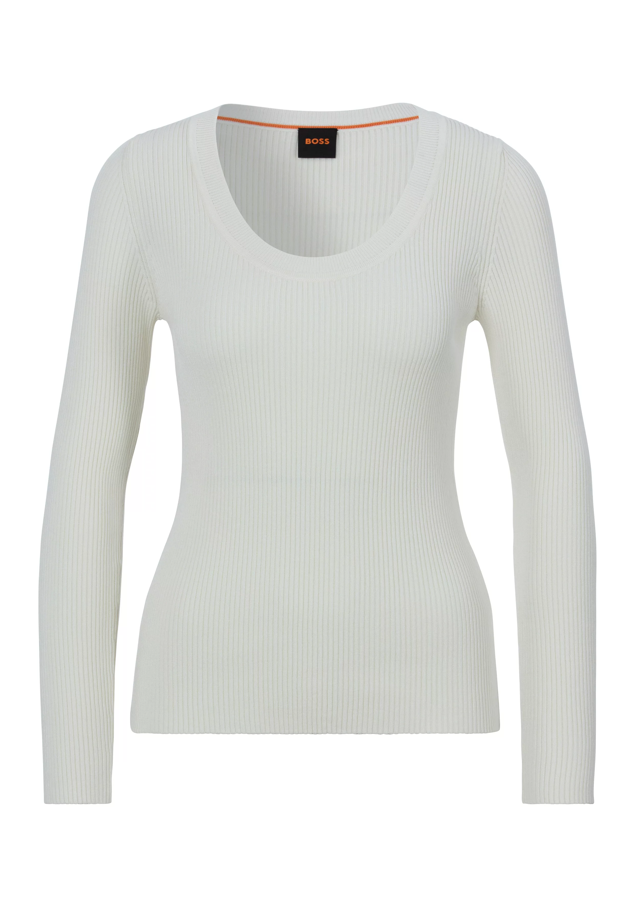 BOSS ORANGE Strickpullover C_Faradiso mit tiefem Ausschnitt günstig online kaufen