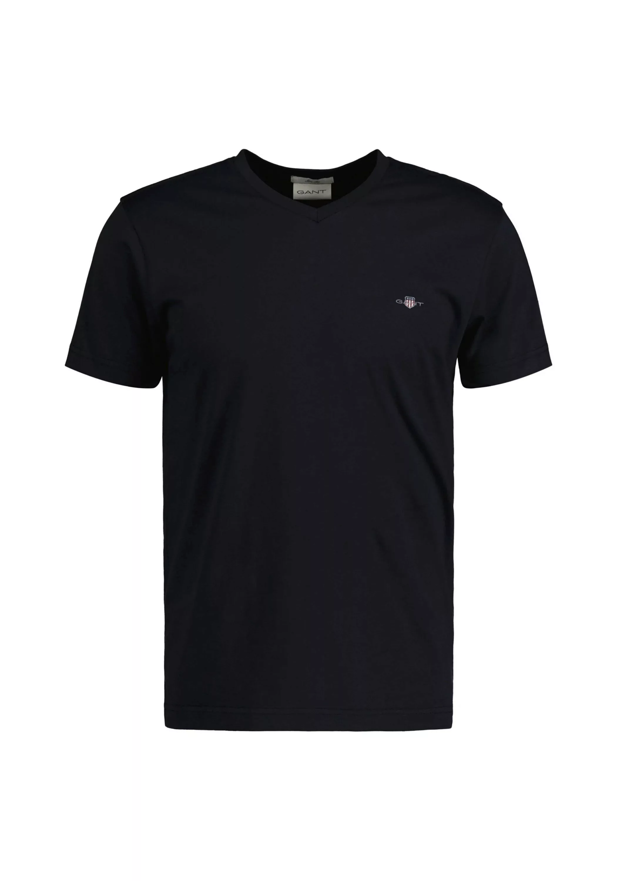 Gant T-Shirt "SLIM SHIELD V-NECK T-SHIRT", mit einer kleinen Logostickerei günstig online kaufen