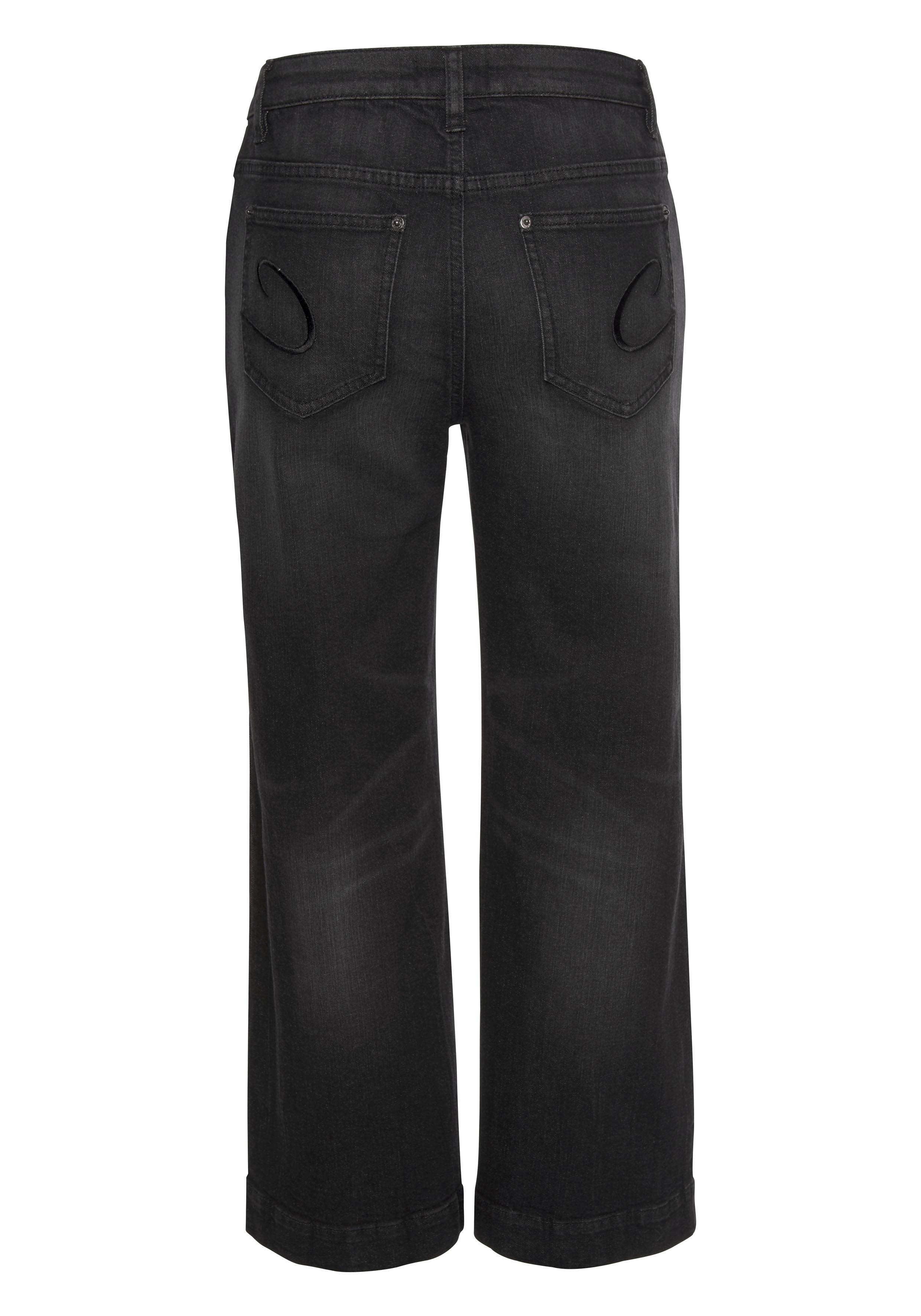 Aniston CASUAL 7/8-Jeans in Used-Waschung günstig online kaufen