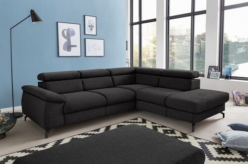 COTTA Polstergarnitur "Komaris L-Form", (Set), Set bestehend aus: Ecksofa m günstig online kaufen