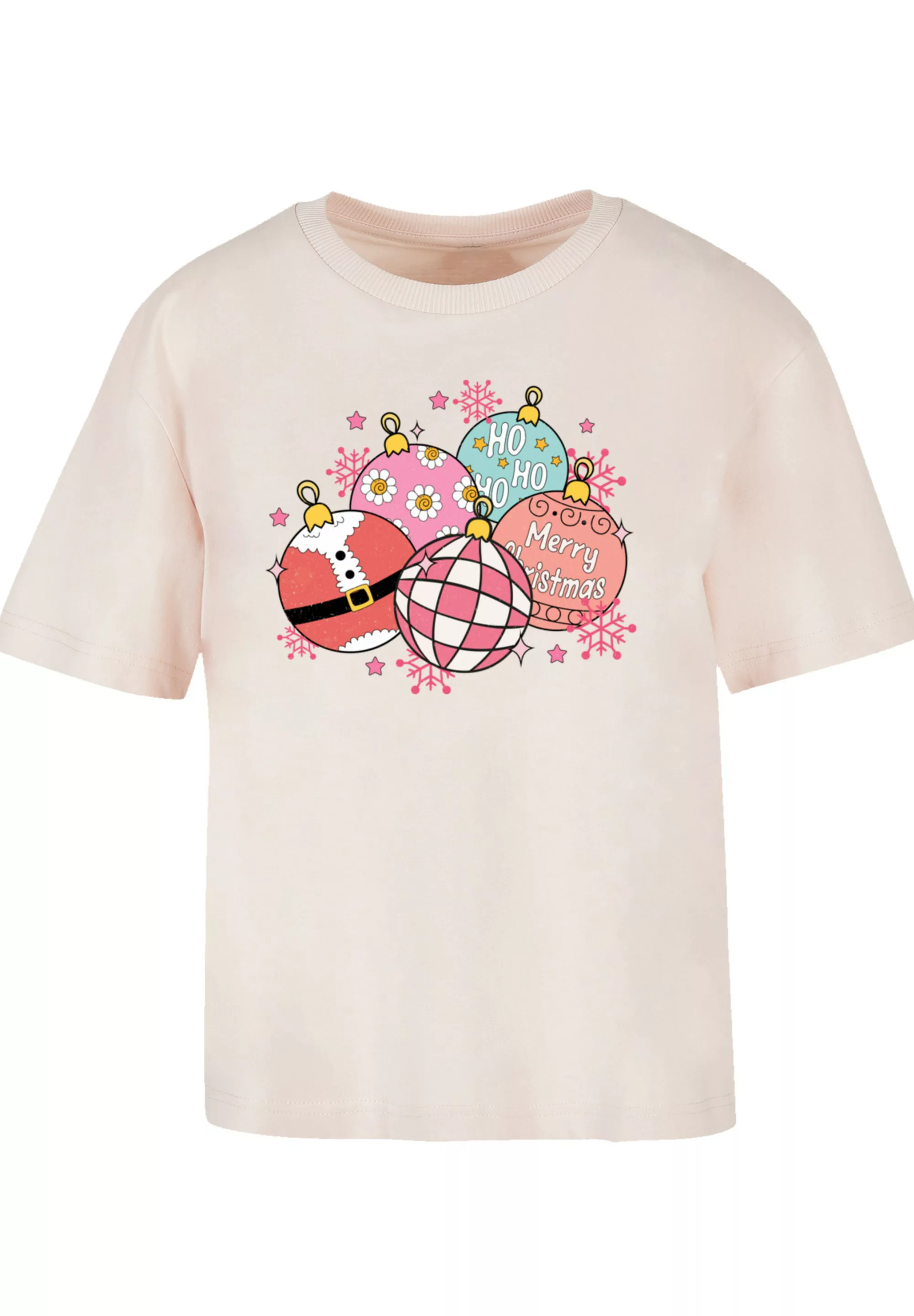 F4NT4STIC T-Shirt "Pink Cute Weihnachten Tree Balls", Premium Qualität, Wei günstig online kaufen