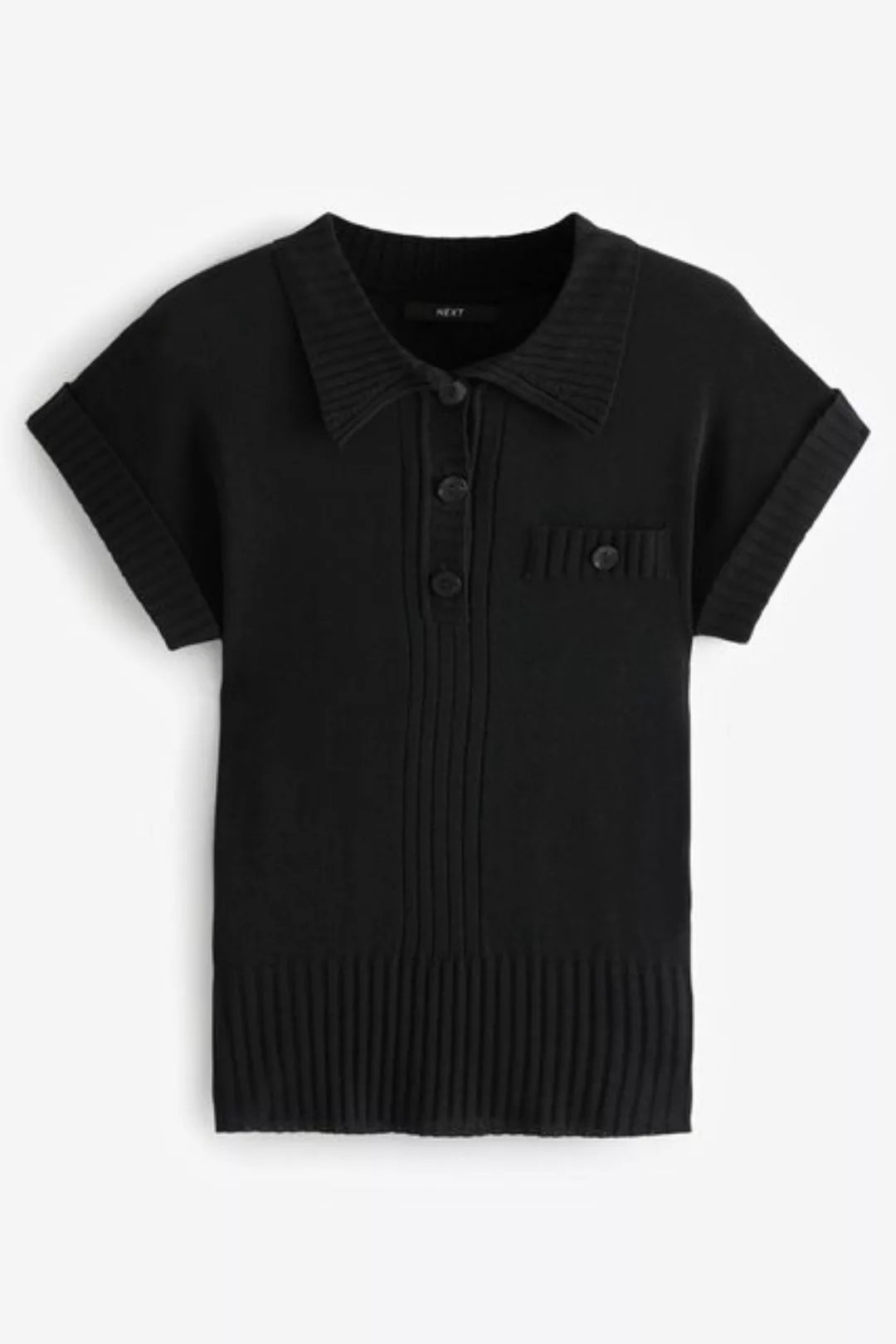 Next Poloshirt Kurzarm-Oberteil aus Leinen mit Polokragen (1-tlg) günstig online kaufen