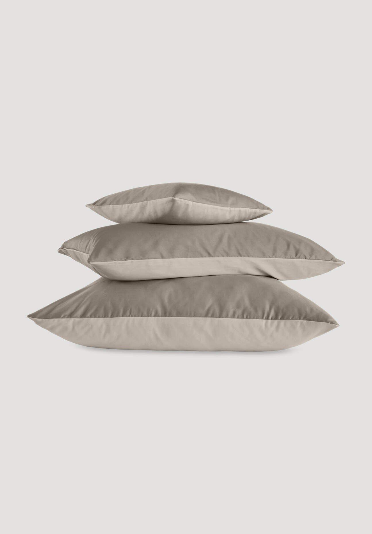 hessnatur Satin Wende-Kissenbezug aus Bio-Baumwolle - beige - Größe 40x80 c günstig online kaufen