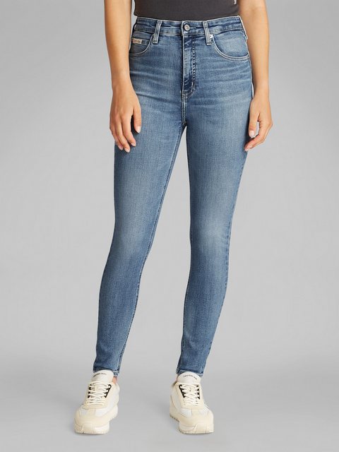 Calvin Klein Jeans Skinny-fit-Jeans HIGH RISE SUPER SKINNY ANKLE in blauer günstig online kaufen