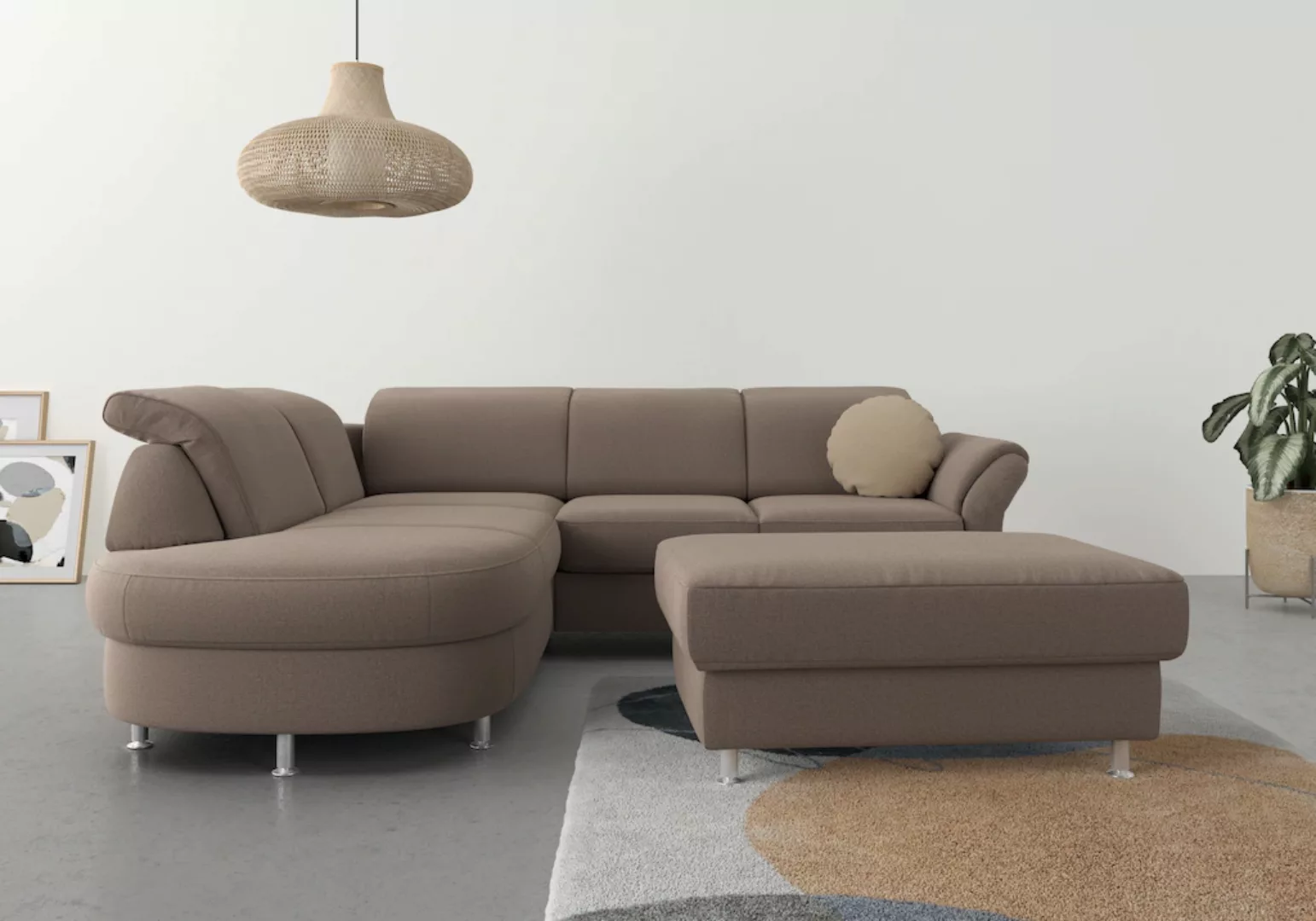 sit&more Ecksofa Apulia L-Form, wahlweise Bettfunktion, Bettkasten und Kopf günstig online kaufen