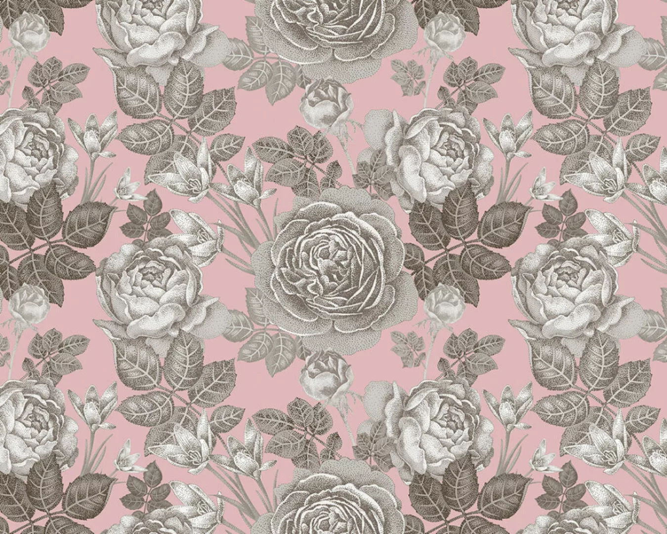 Fototapete "Roses Pink" 4,00x2,50 m / Glattvlies Brillant günstig online kaufen