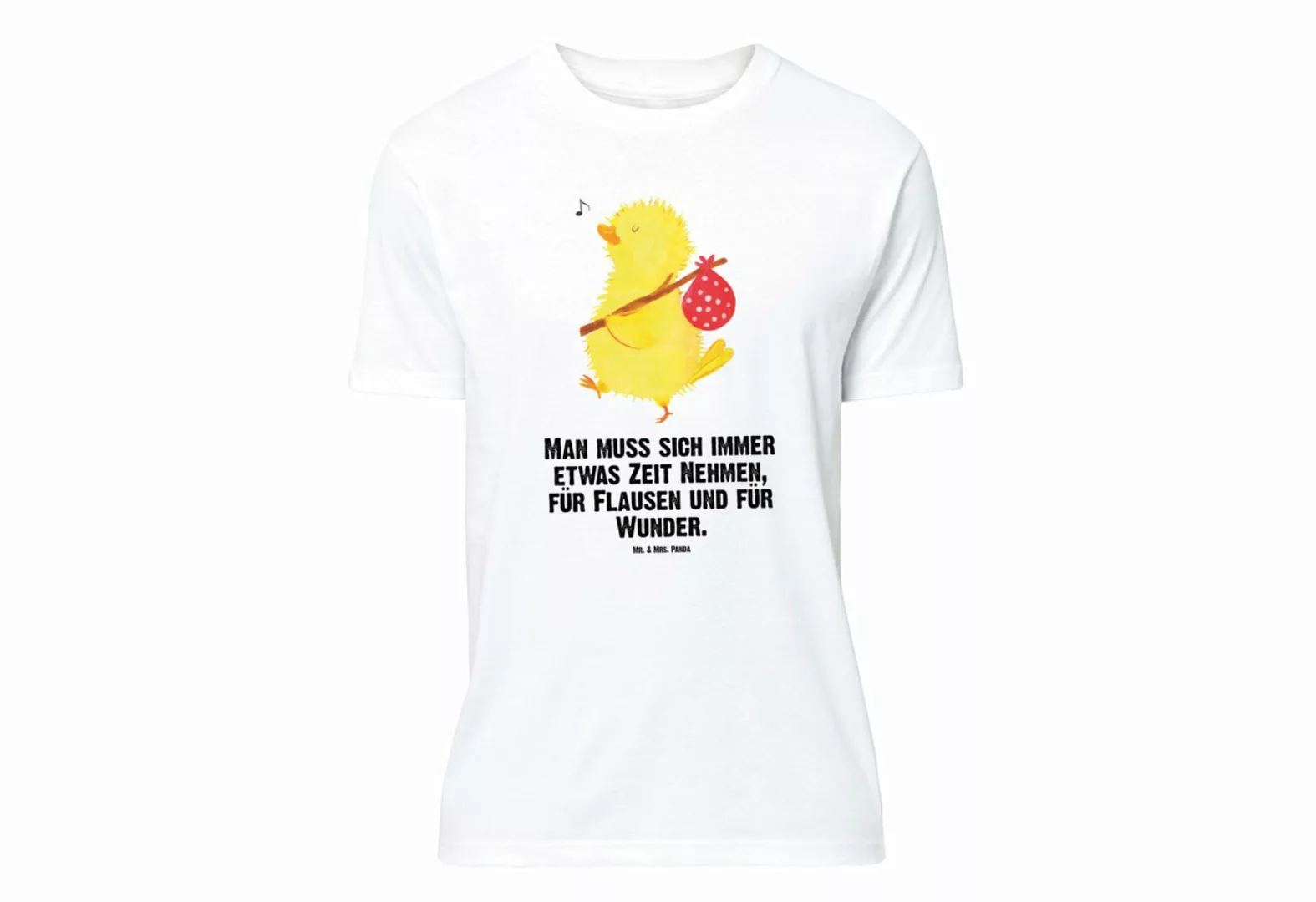 Mr. & Mrs. Panda T-Shirt Küken Wanderer - Weiß - Geschenk, Schlafshirt, Ges günstig online kaufen