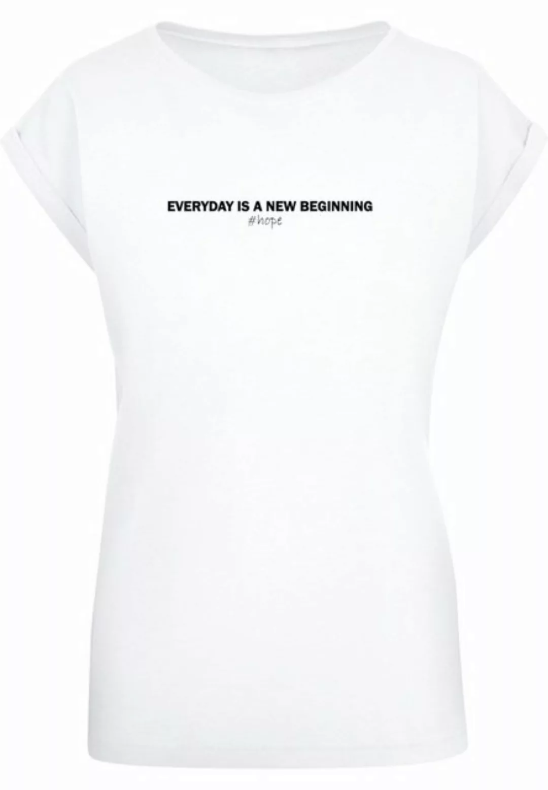 Merchcode T-Shirt Merchcode Damen Ladies Hope Extended Shoulder Tee (1-tlg) günstig online kaufen