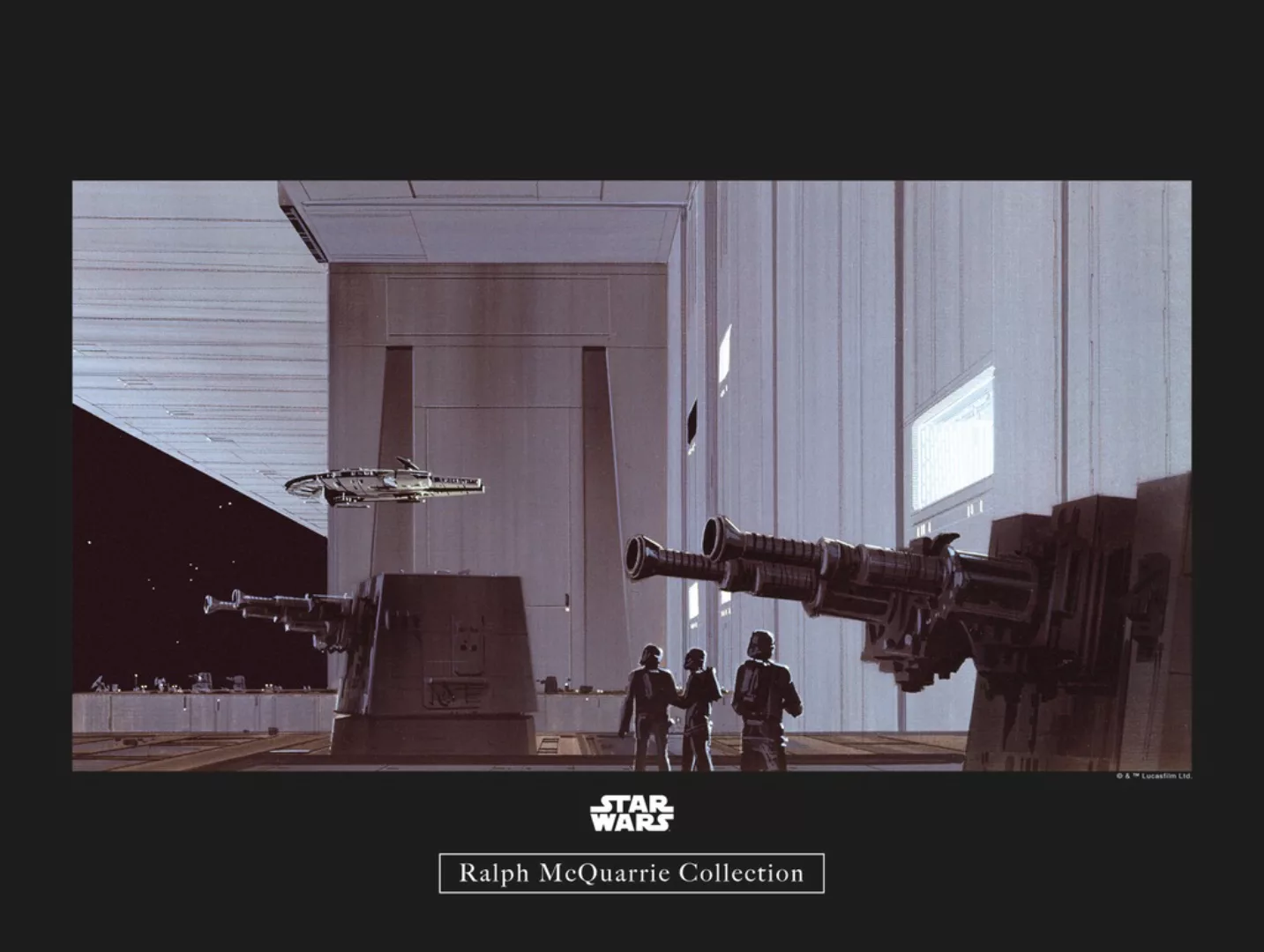 Komar Wandbild Star Wars Hangar 40 x 30 cm günstig online kaufen