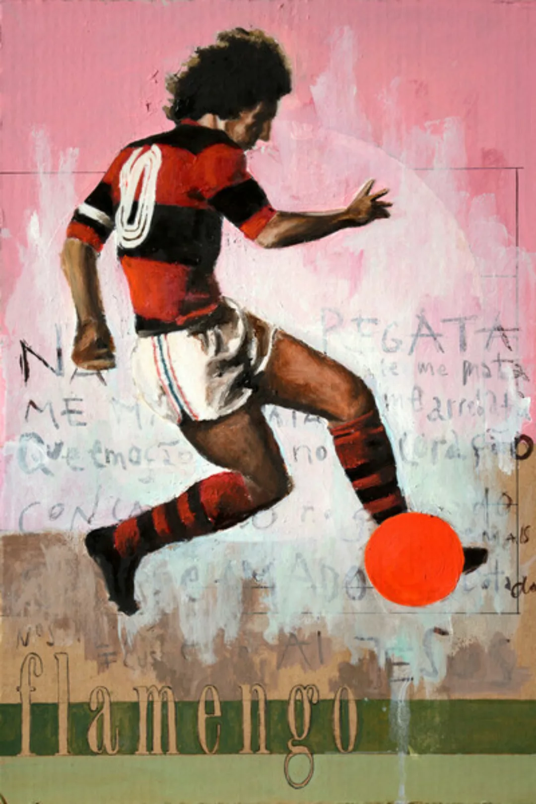 Poster / Leinwandbild - One Love Flamengo günstig online kaufen