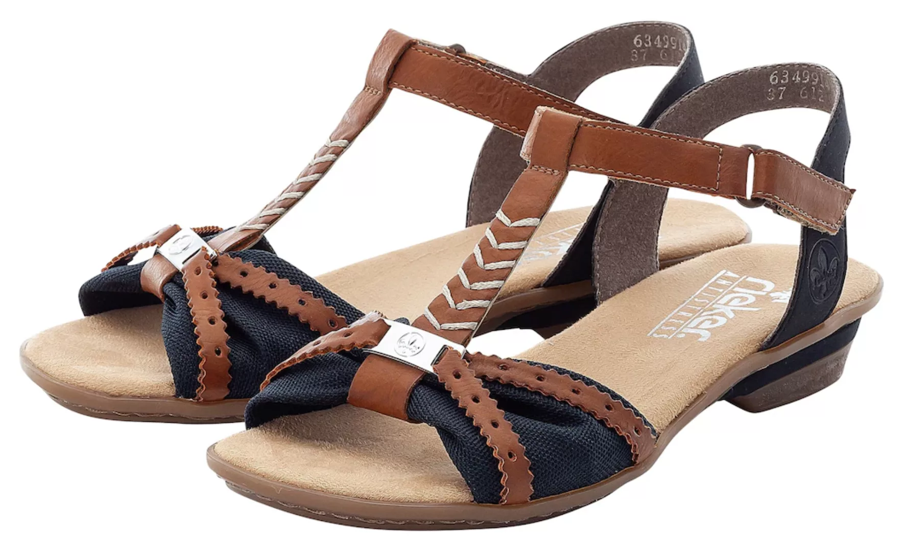 Rieker Sandalette, Sommerschuh, Sandale, Keilabsatz, in zweifarbiger Optik günstig online kaufen