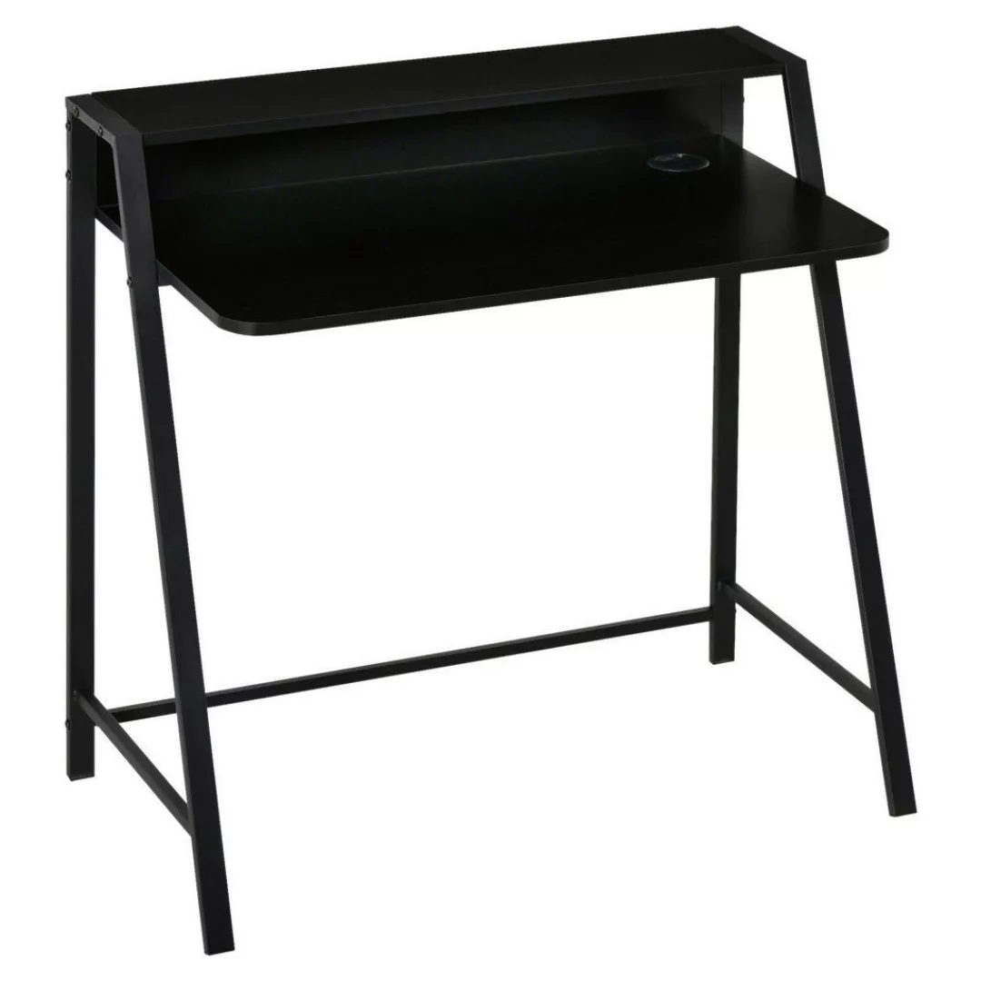 Schreibtisch 836-055BK schwarz B/H/T: ca. 84x85x45 cm günstig online kaufen