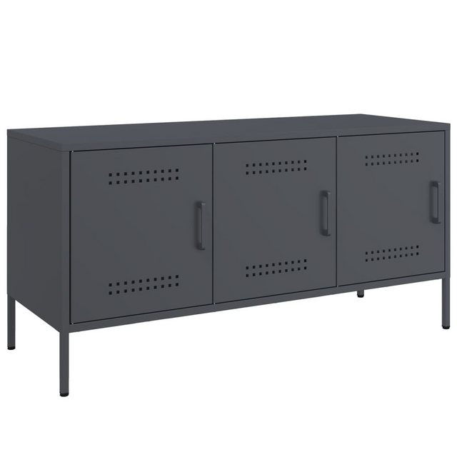 vidaXL TV-Schrank TV-Schrank Anthrazit 100,5x39x50,5 cm Stahl (1-St) günstig online kaufen