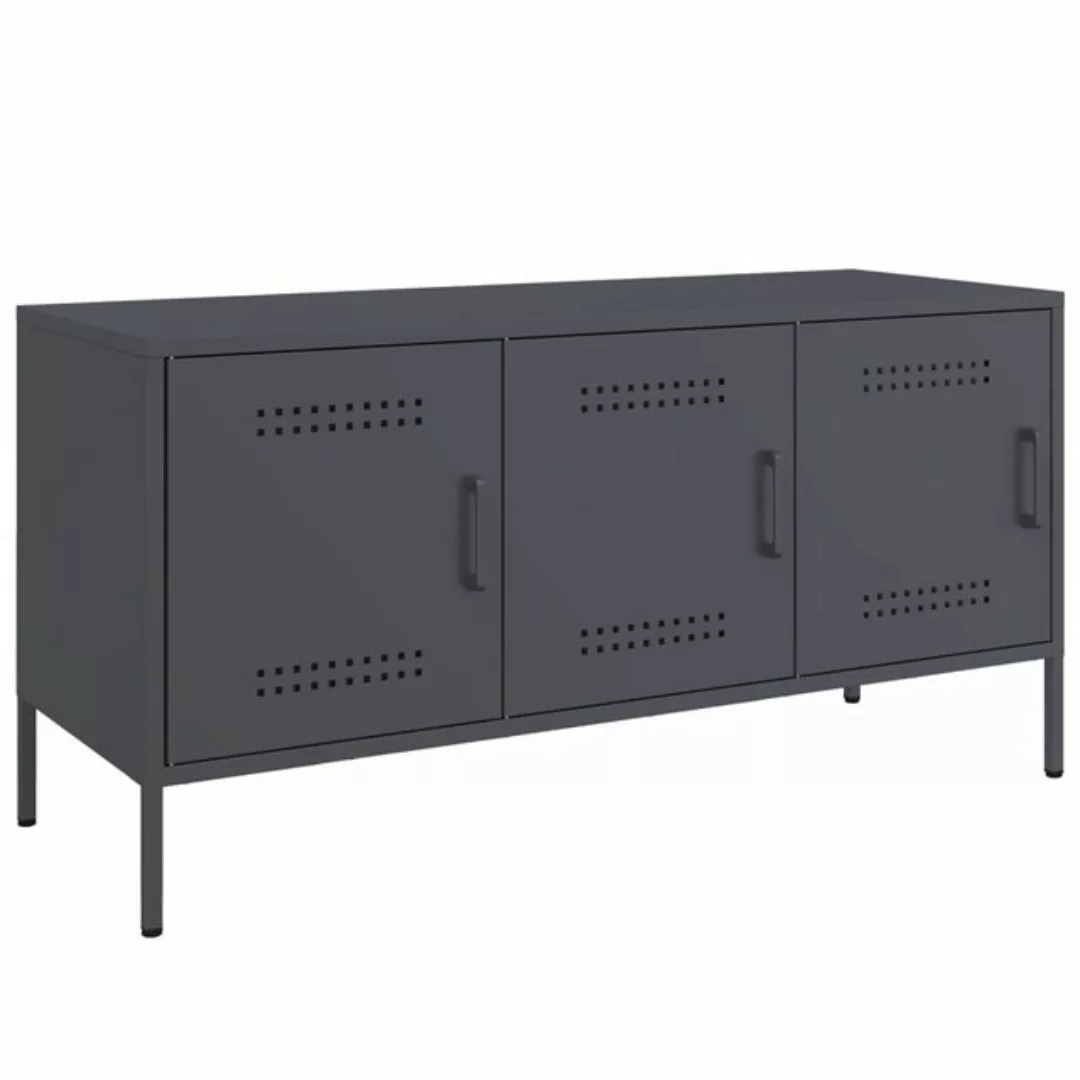 vidaXL TV-Schrank TV-Schrank Anthrazit 100,5x39x50,5 cm Stahl (1-St) günstig online kaufen