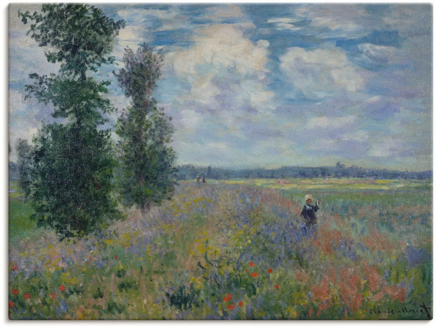 Artland Leinwandbild "Poppies (in der Nähe von Argenteuil)", Felder, (1 St. günstig online kaufen