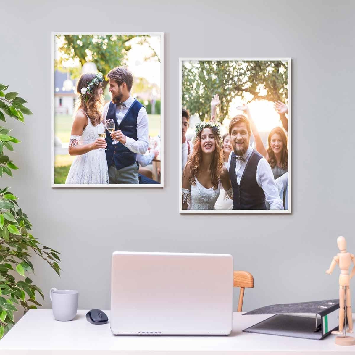 PHOTOLINI Bilderrahmen 2er Set Massivholz-Rahmen Modern günstig online kaufen