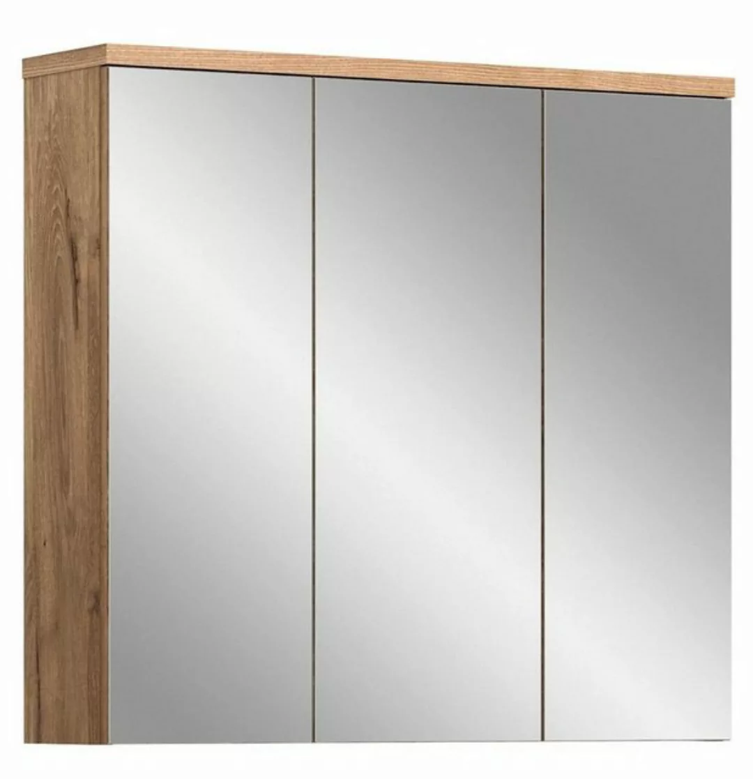 xonox.home Badezimmerspiegelschrank Grado (Badschrank in Nox Eiche, 3-türig günstig online kaufen