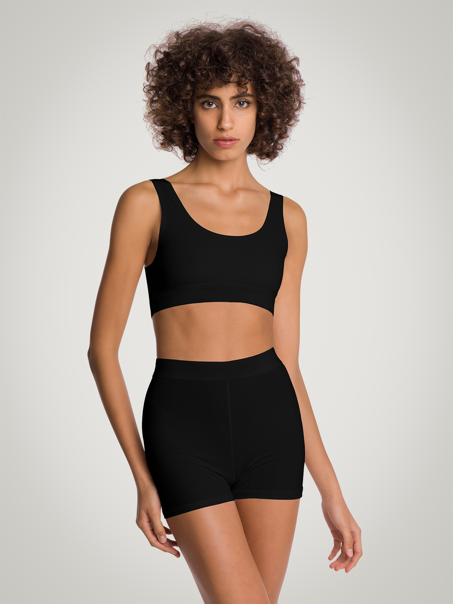 Wolford - Beauty Cotton Crop Top Bra, Frau, black, Größe: XS günstig online kaufen