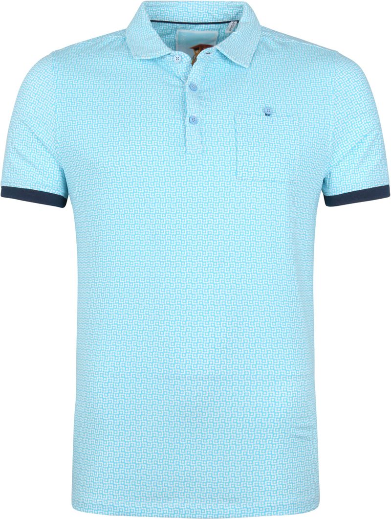 Blue Industry Polo Shirt M83 Aqua Blau - Größe M günstig online kaufen