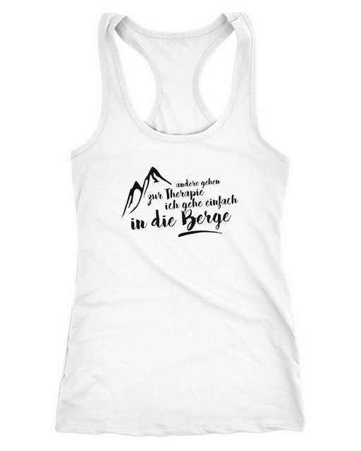 MoonWorks Tanktop Damen Tanktop Ich gehe einfach in die Berge Wandern Klett günstig online kaufen