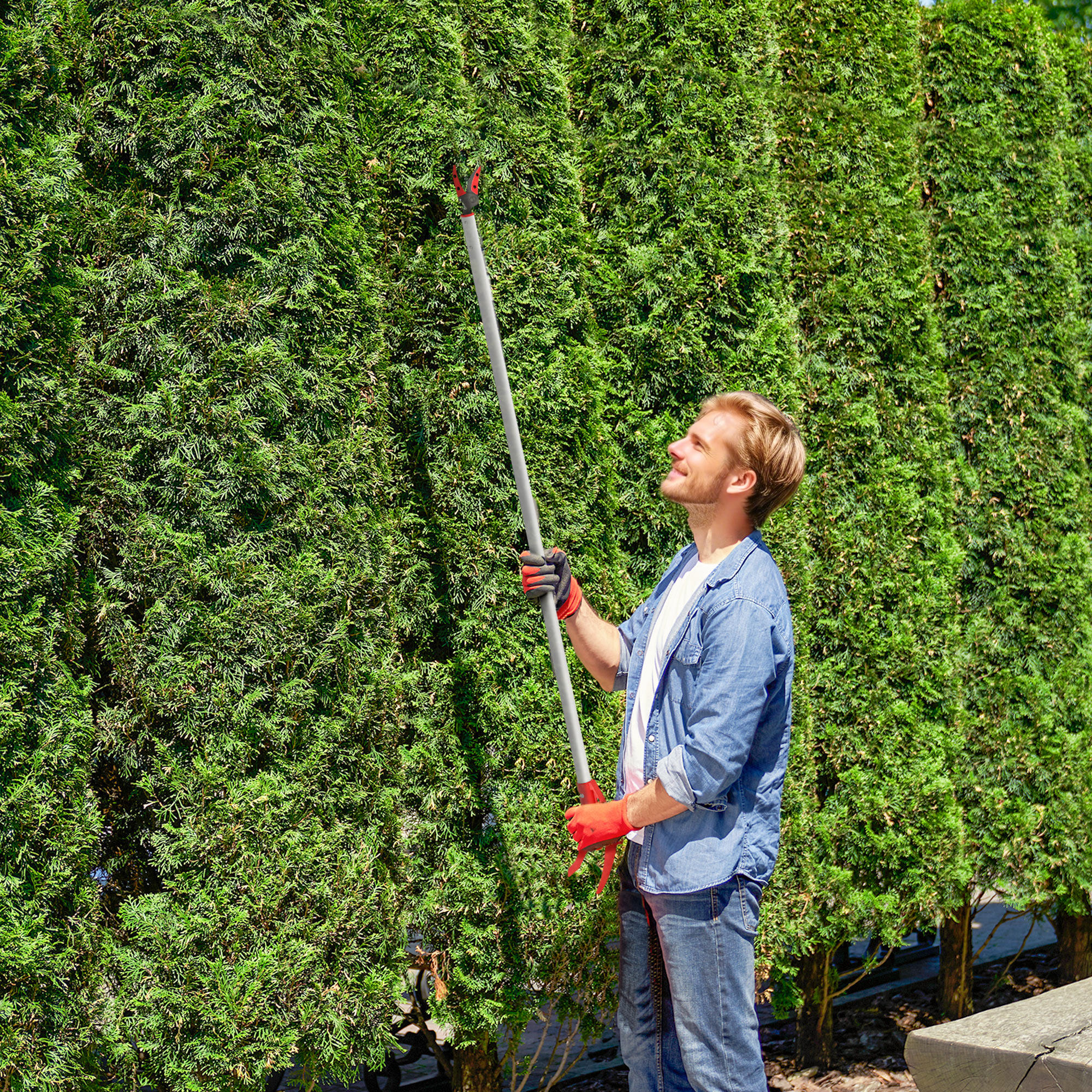 Outsunny 1,2m Baumschere mit Feststellvorrichtung Astscheren zum Schneiden günstig online kaufen