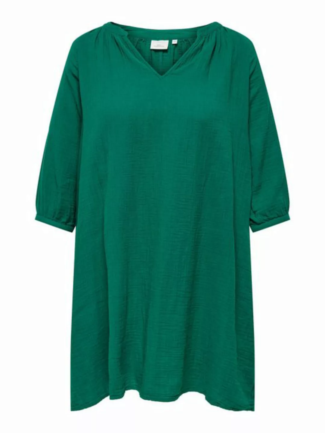 ONLY CARMAKOMA Shirtkleid Midi-Kleid V-Ausschnitt 3/4 Arm regular fit (lang günstig online kaufen