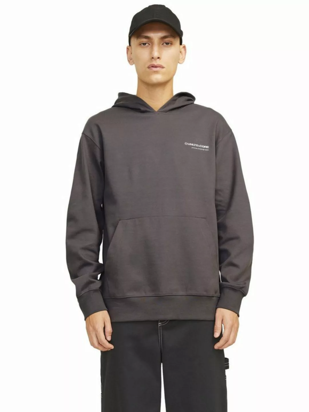 Jack & Jones Herren Hoodie Kapuzenpullover JCOAERO PRINT - Relaxed Fit günstig online kaufen