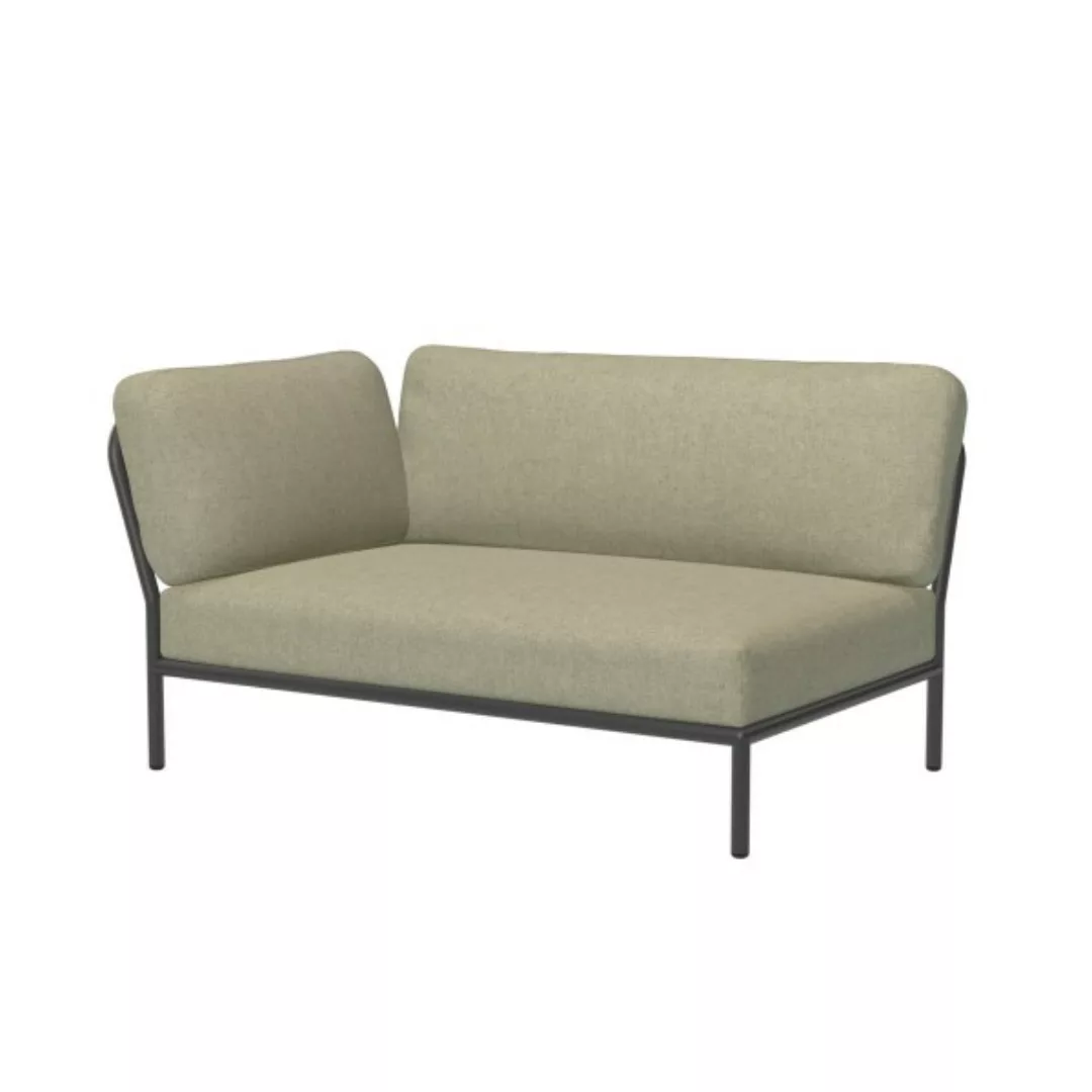 LEVEL Outdoor Sofa Lounge-Modul 2 Moosgrün Dunkelgrau Links günstig online kaufen