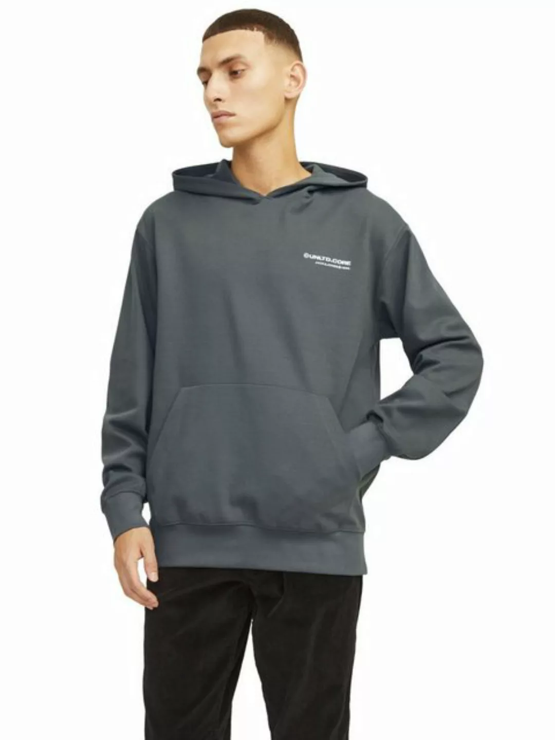 Jack & Jones Herren Hoodie Kapuzenpullover JCOAERO PRINT - Relaxed Fit günstig online kaufen