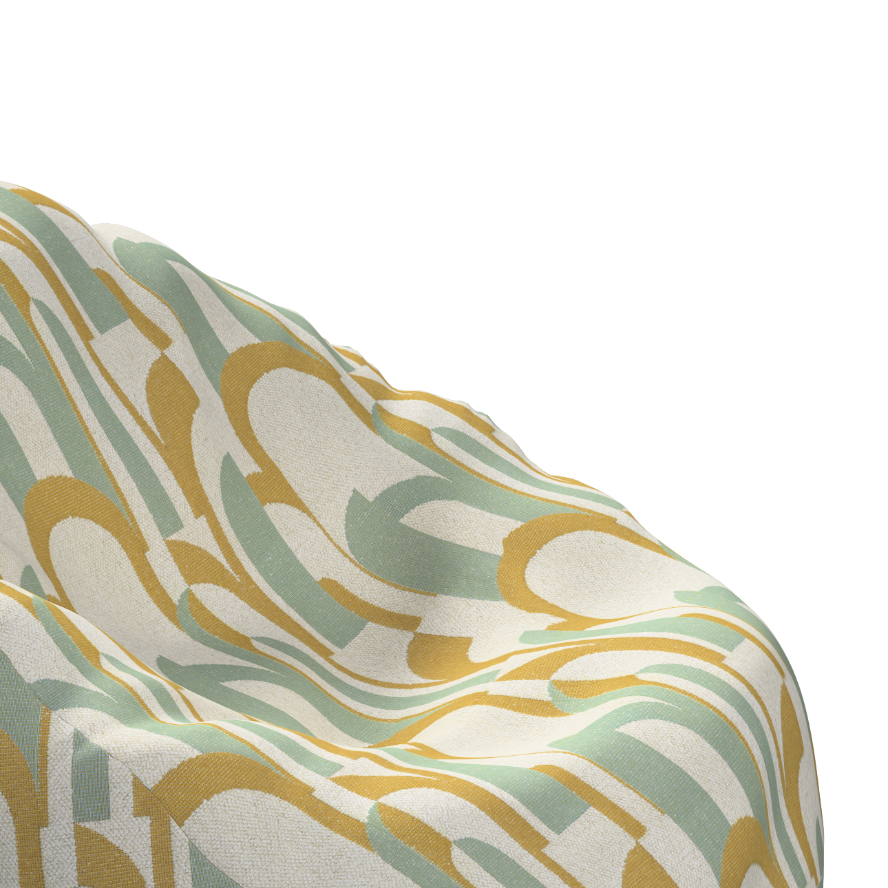 Bezug für Sitzsack, mintgrün-gelb, Bezug für Sitzsack Ø50 x 85 cm, Cosy Hom günstig online kaufen