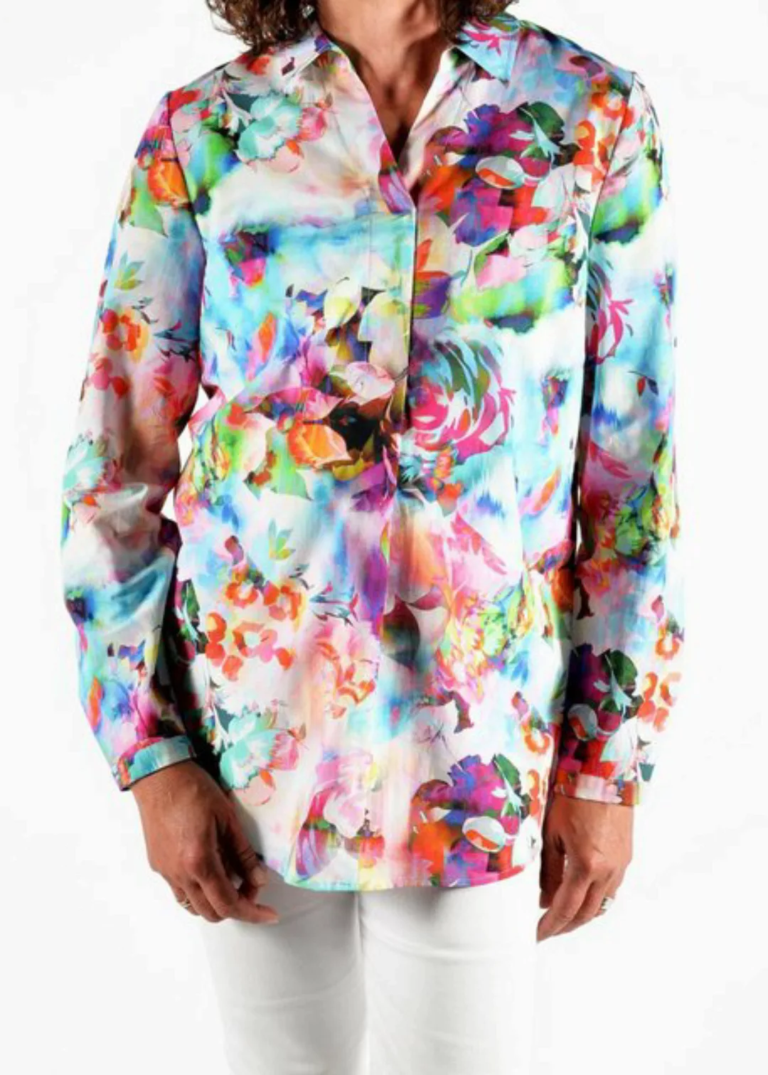 Clarina Blusenshirt Bluse, Alloverprint, 1/1-Arm günstig online kaufen