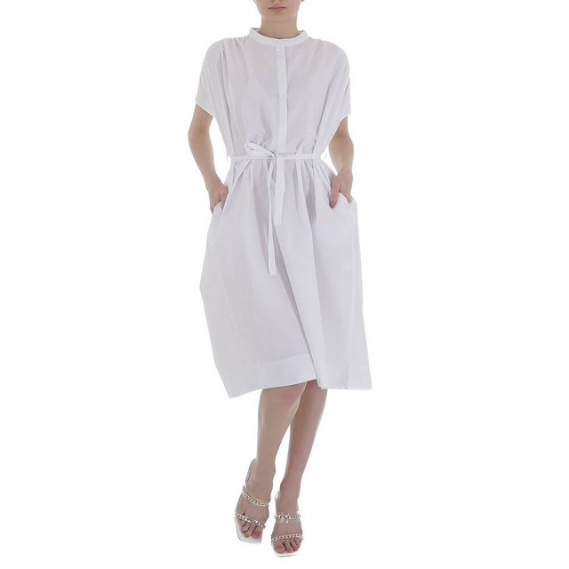 Ital-Design Sommerkleid Damen Freizeit Sommerkleid in Weiß günstig online kaufen