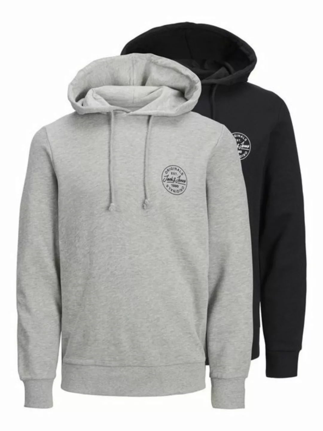 Jack & Jones Hoodie Kapuzenpullover JJMORE SWEAT HOOD 2PK MP günstig online kaufen