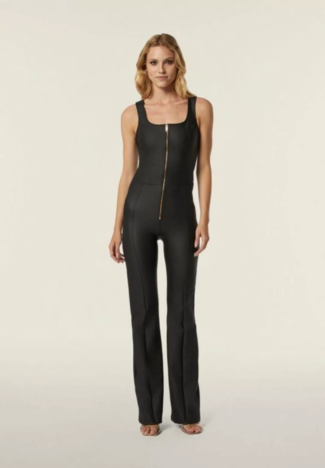 Freddy Jeggings Freddy Jumpsuit Eco Vegan Leder Schwarz XS günstig online kaufen