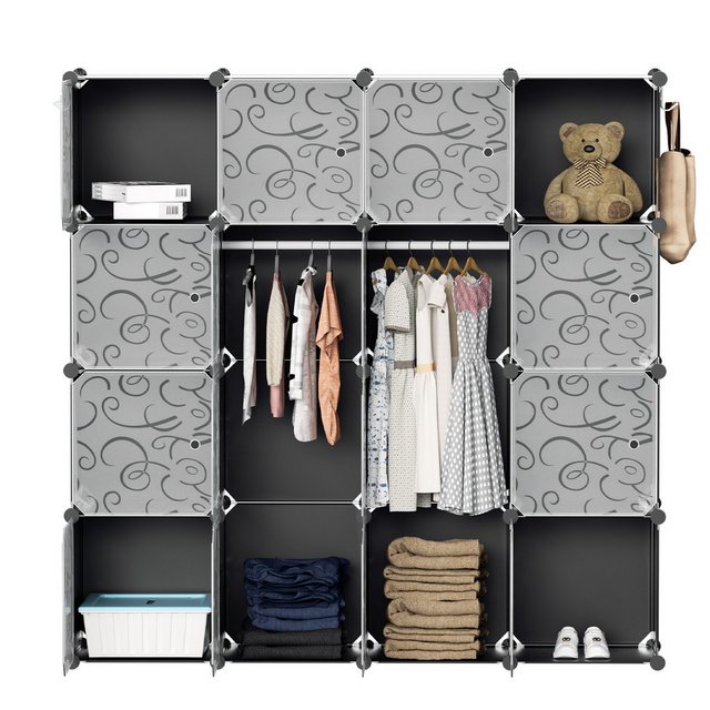 Gimisgu Kleiderschrank 12/16 Fächer Aufbewahrungsbox DIY Regalsystem (DIY-R günstig online kaufen