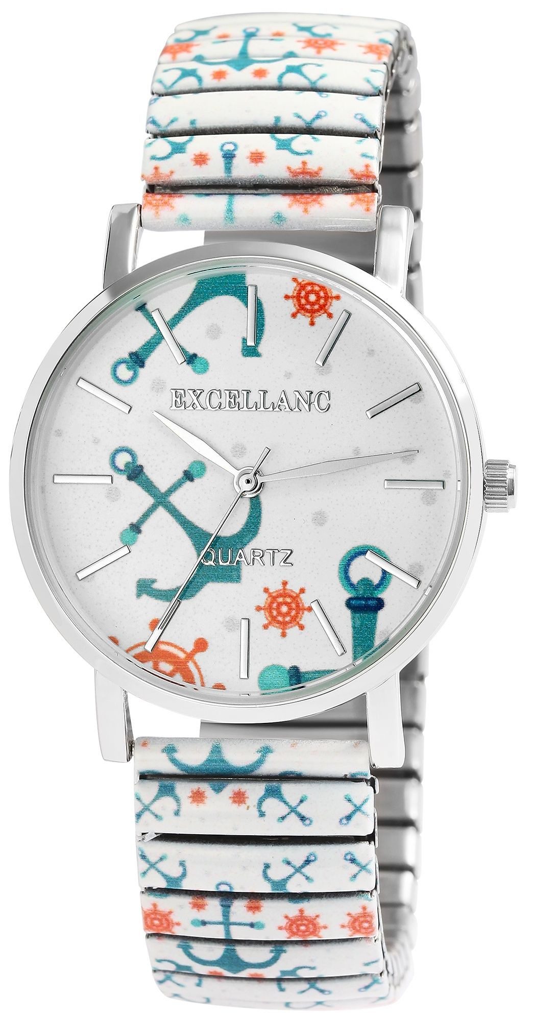 Excellanc Quarzuhr 1700060 Edelstahlzugband, D 36 günstig online kaufen
