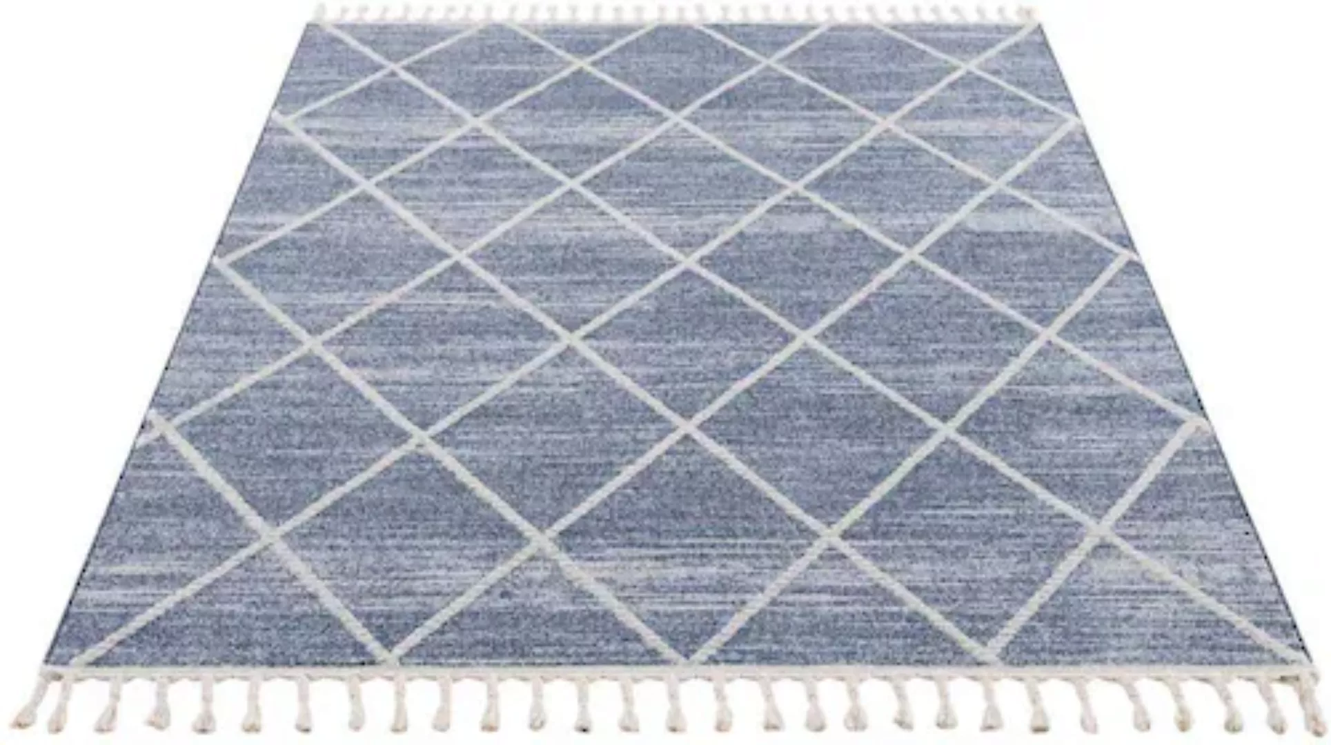 Carpet City Teppich »Art 2646«, rechteckig, Kurzflor, mit Kettfäden, Rauten günstig online kaufen