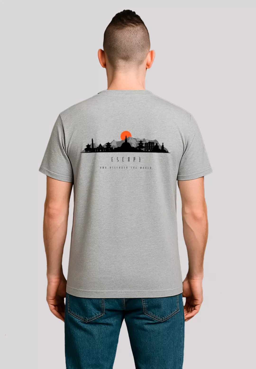 F4NT4STIC T-Shirt "Escape Discover the World Asian Town", Premium Qualität, günstig online kaufen