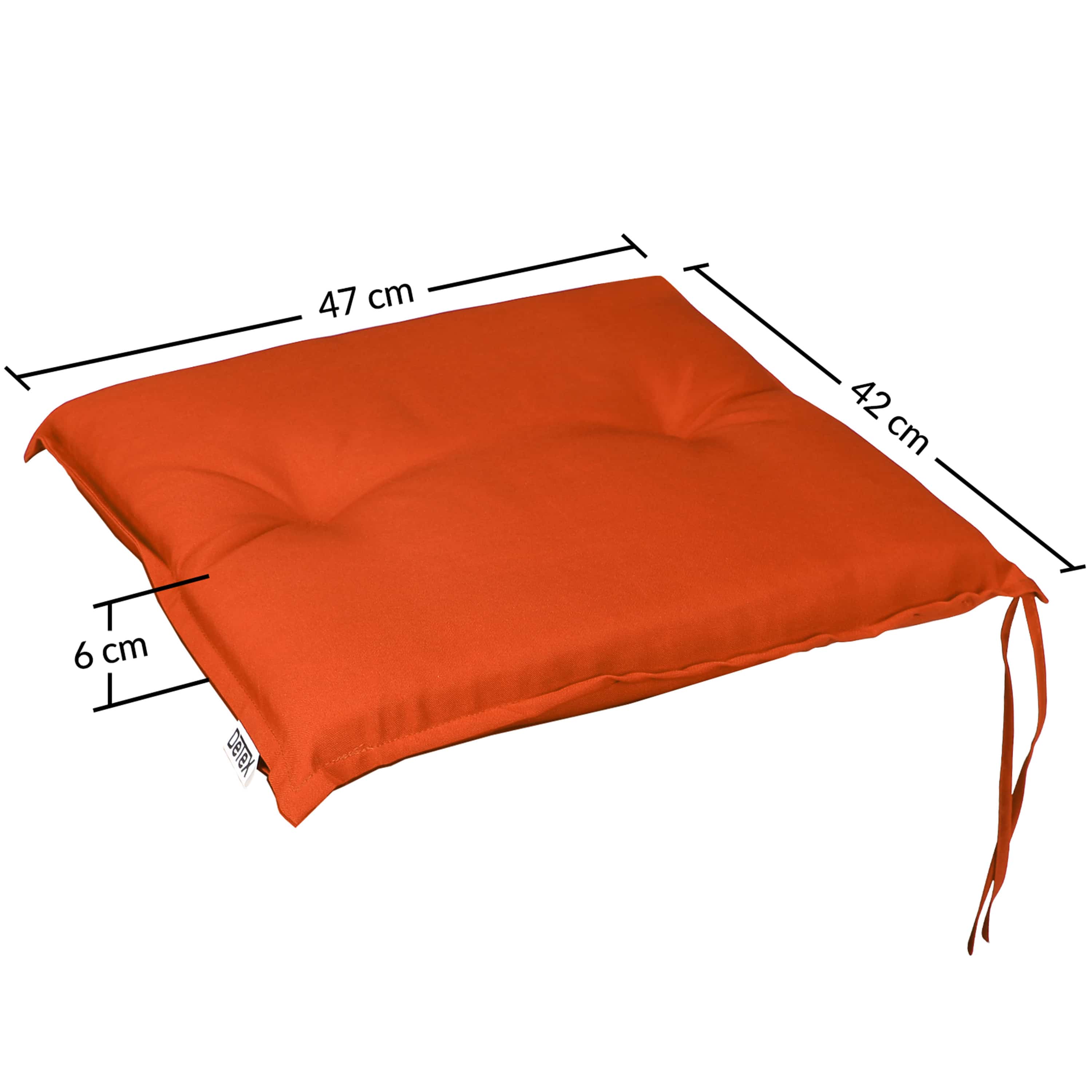 Sitzkissen 6er-Set Boston Orange 43x39x5cm günstig online kaufen