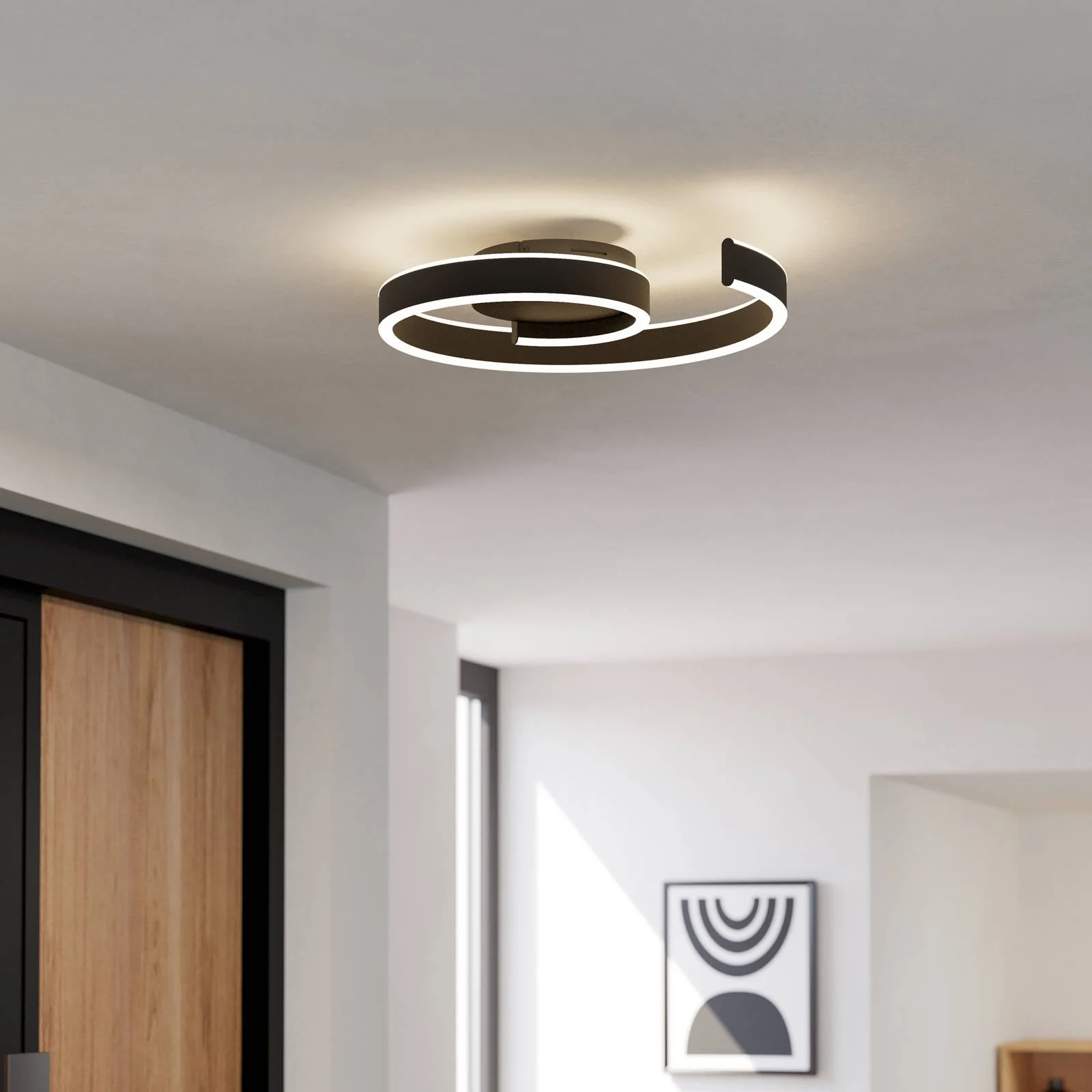 EGLO connect Smart-LED-Deckenleuchte Andabaia-Z, schwarz günstig online kaufen