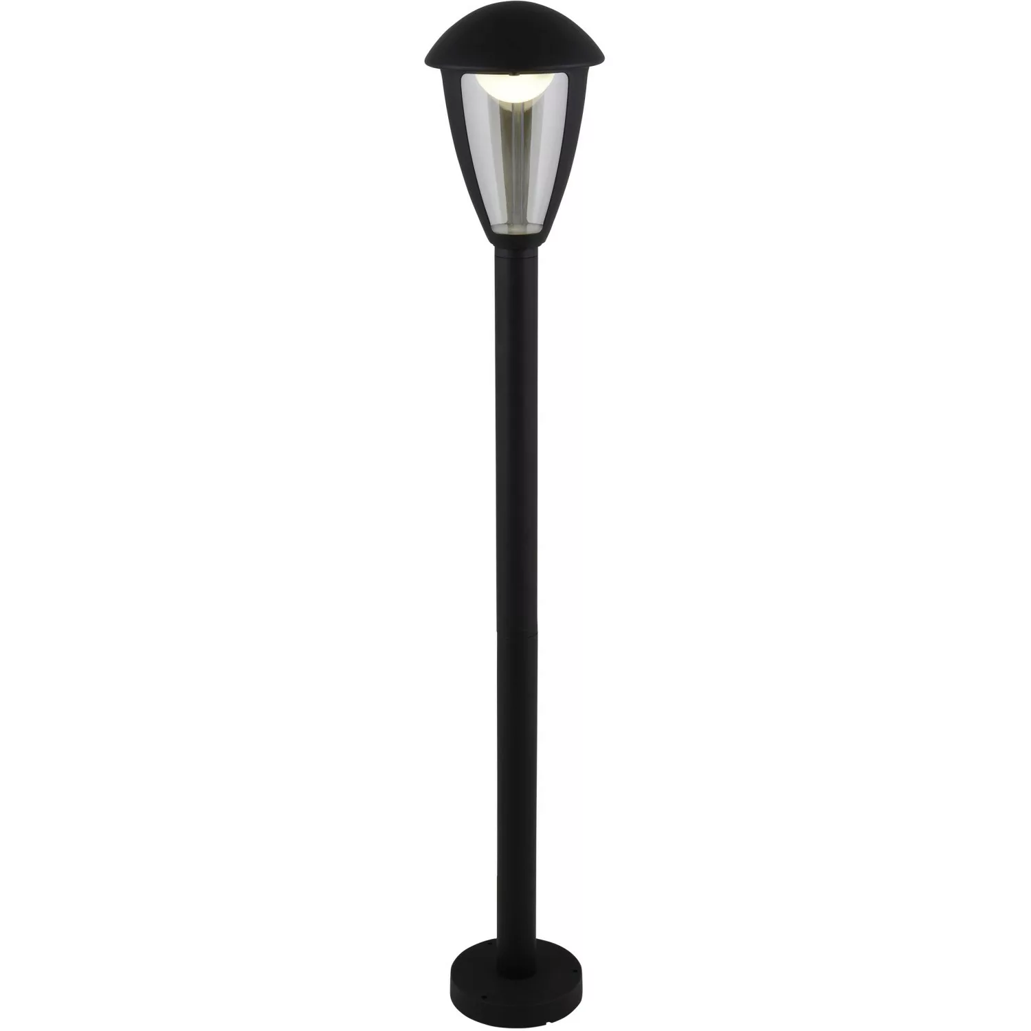 näve LED Außen-Stehlampe "Clint", 1 flammig-flammig, Aluminium schwarz Kuns günstig online kaufen