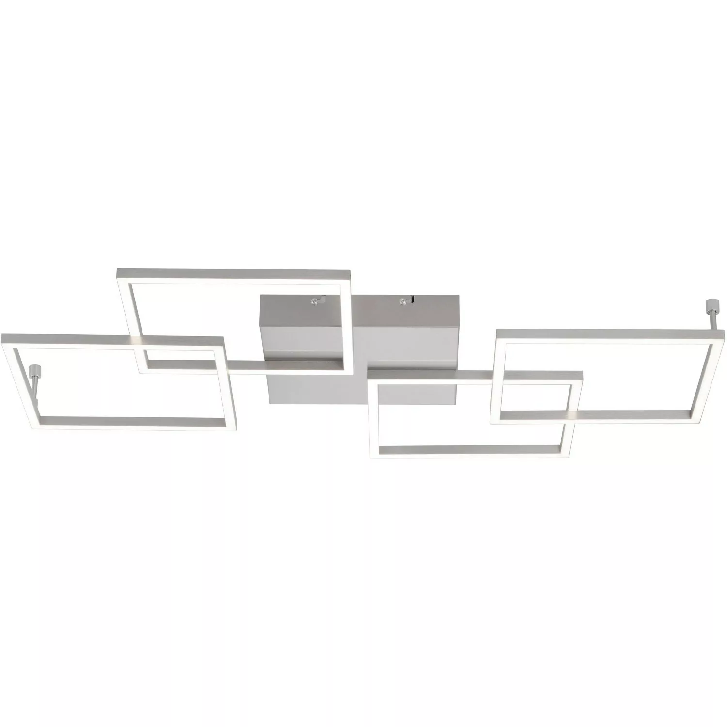Paul Neuhaus LED-Deckenleuchte 4-flammig Inigo Stah 80,5 cm x 51,5 cm günstig online kaufen