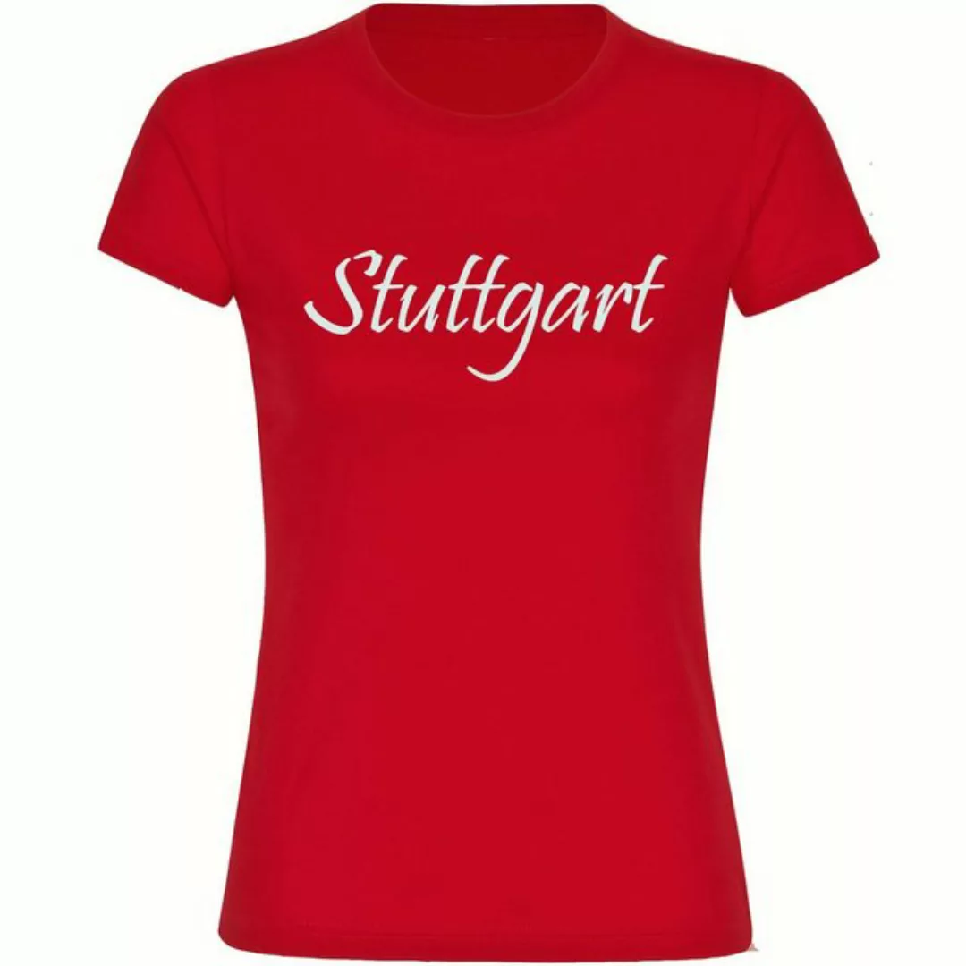 multifanshop T-Shirt Damen Stuttgart - Schriftzug - Frauen günstig online kaufen