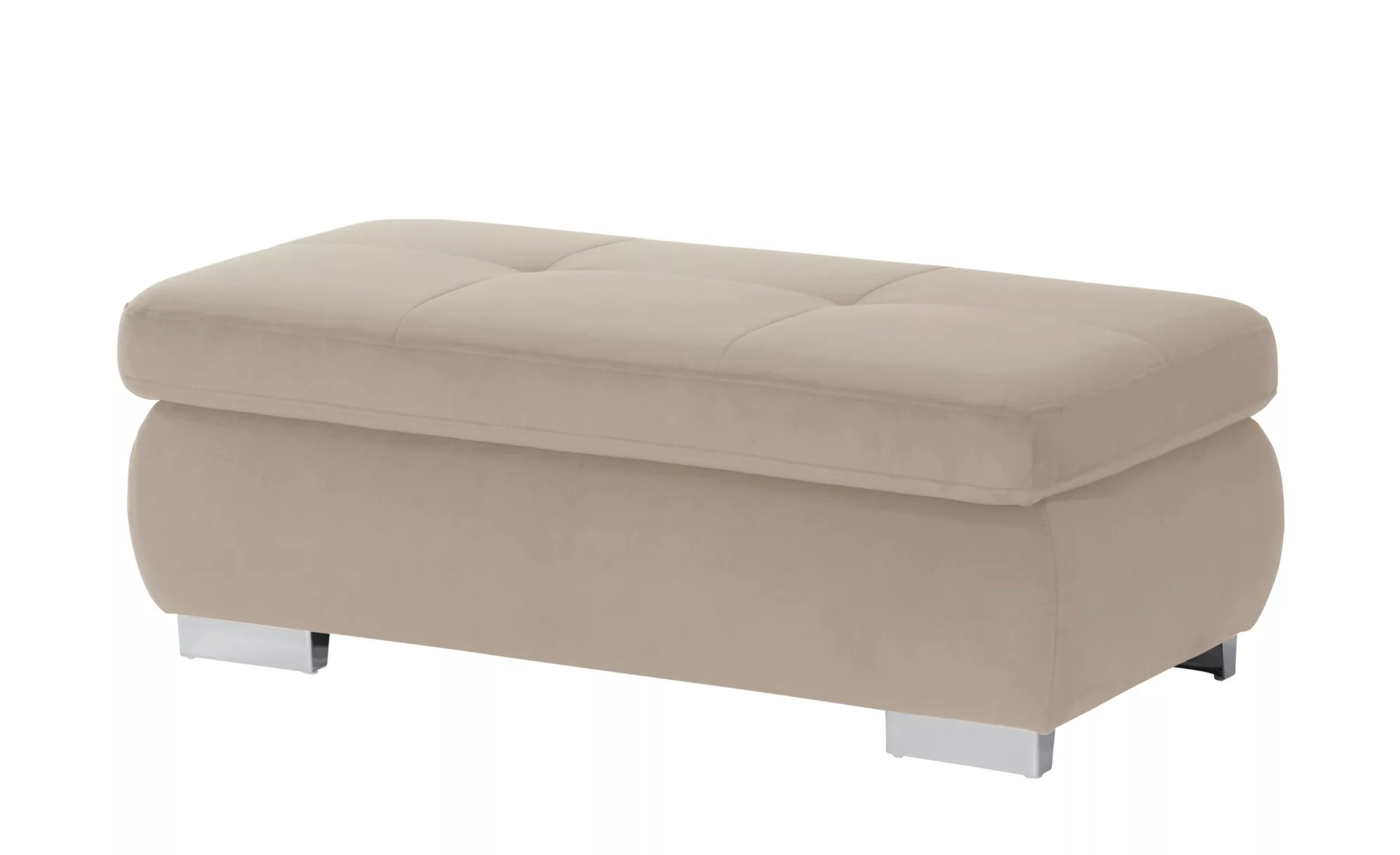 Polsterhocker - beige - 129 cm - 47 cm - 64 cm - Polstermöbel > Hocker - Mö günstig online kaufen