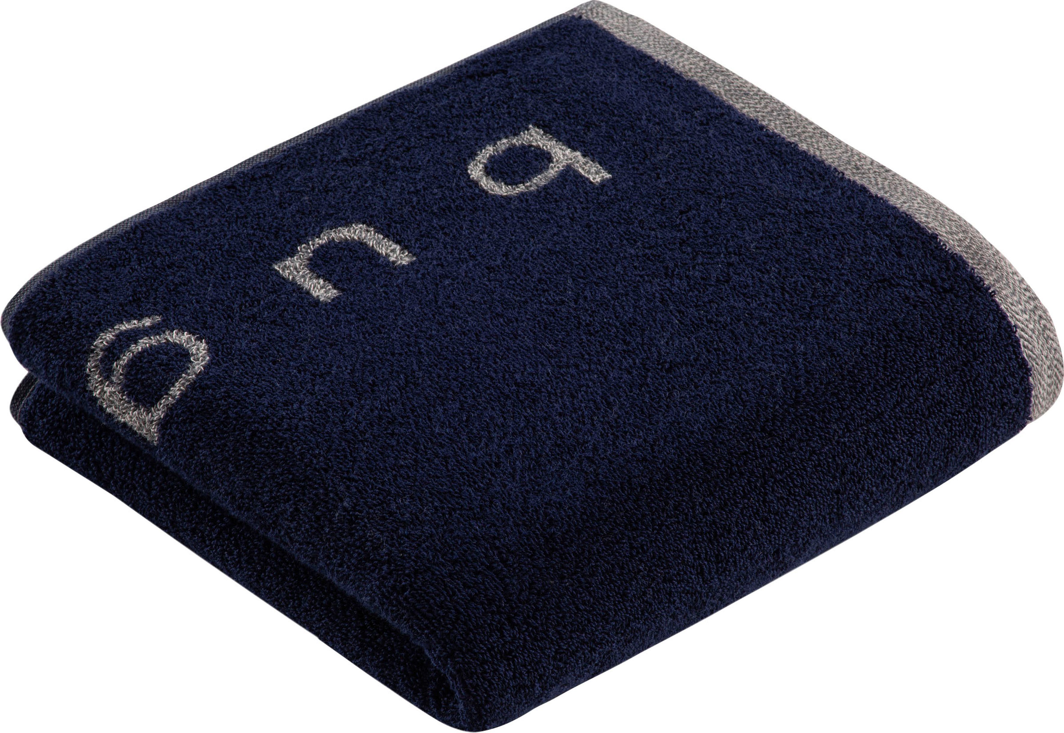 bugatti Handtuch »Emilio«, (2 St., Handtuch 50 x 100 cm), mit Logo-Schriftz günstig online kaufen