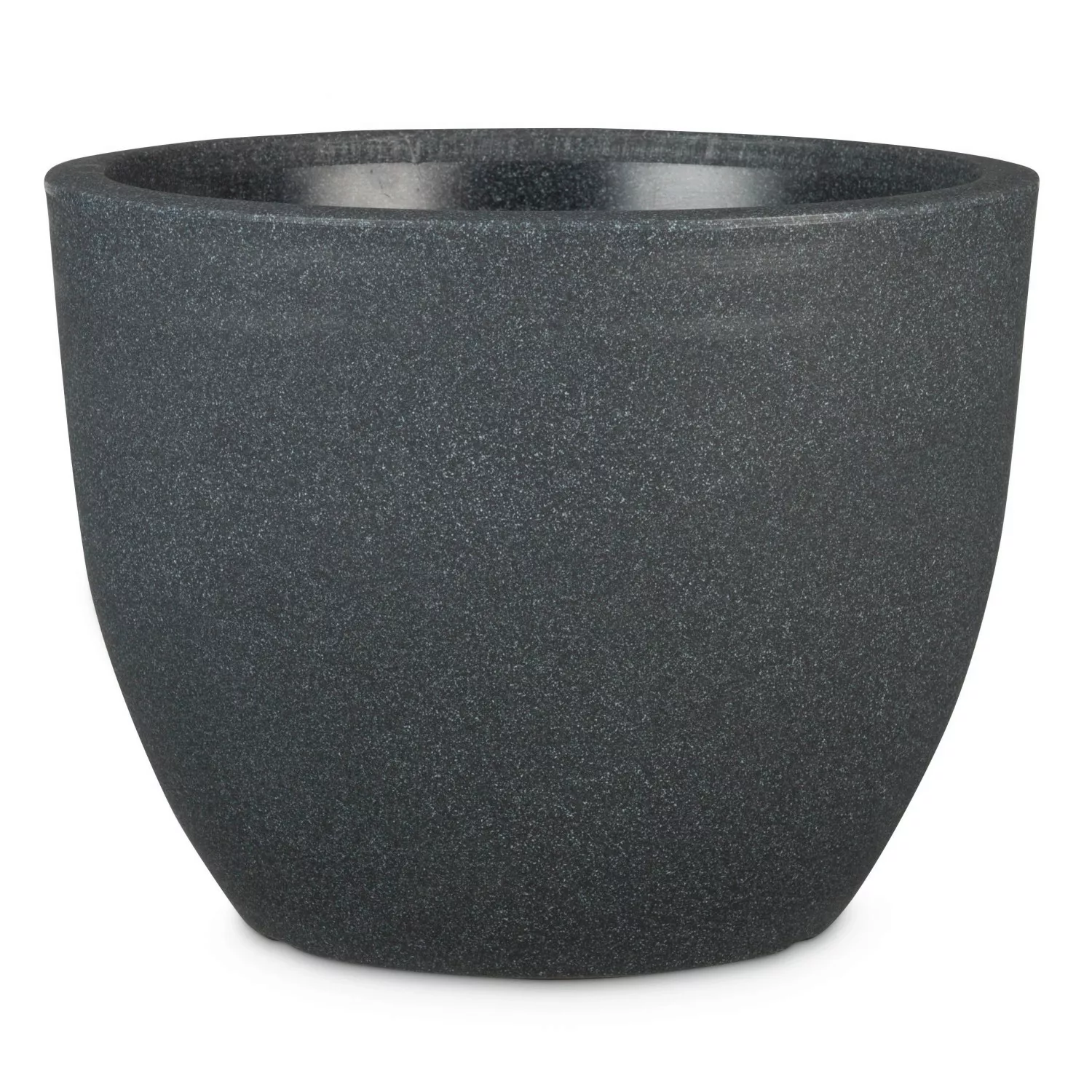 Scheurich Pflanzgefäß Padua Ø 49,6 cm x 38,4 cm Schwarz Granit günstig online kaufen