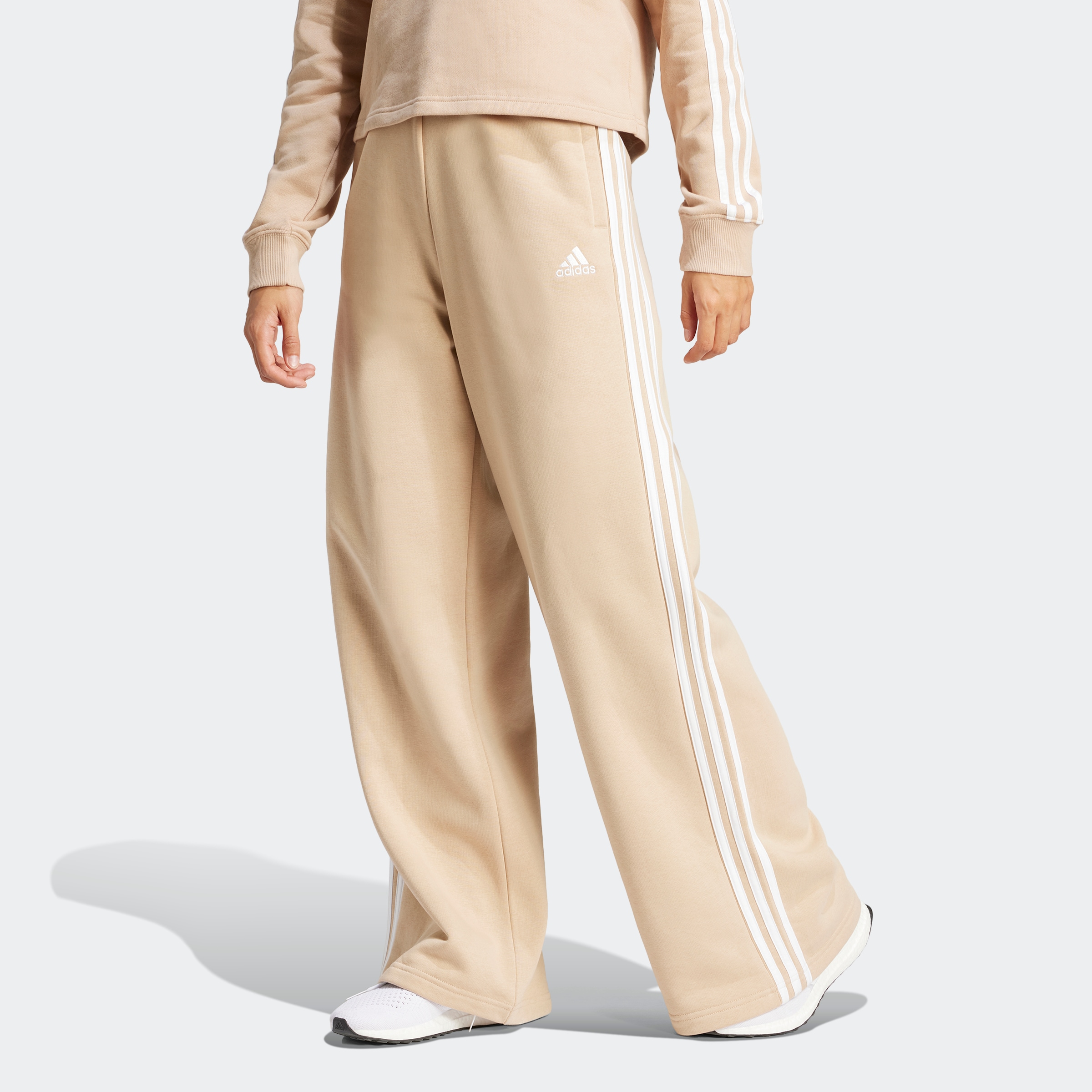 adidas Sportswear Sporthose "ESSENTIALS 3STREIFEN FRENCH TERRY WIDE HOSE", günstig online kaufen