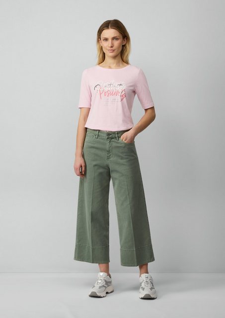 s.Oliver 3/4-Hose Culotte-Jeans / Regular Fit / High Rise / Wide Leg / Büge günstig online kaufen